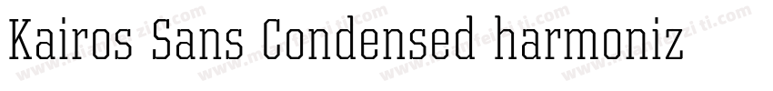 Kairos Sans Condensed harmonized字体转换